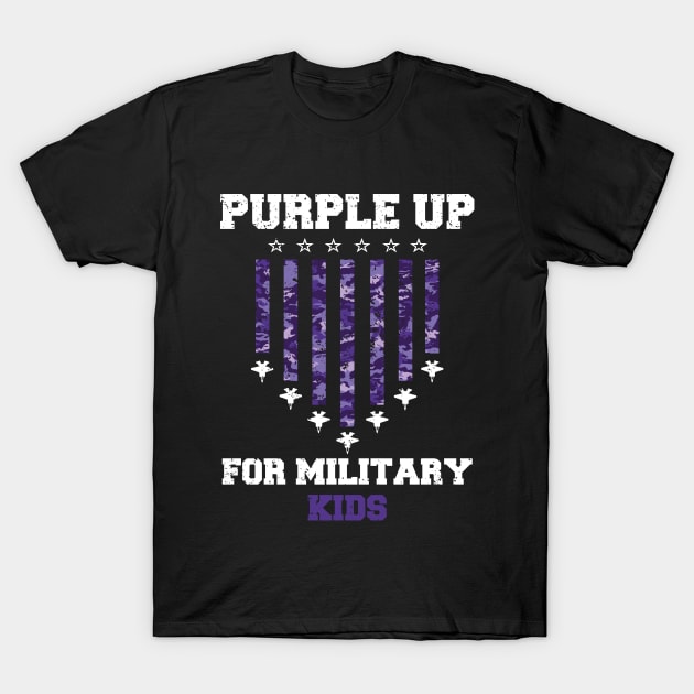 Purple Up For Military Kids Air Force 2024 T-Shirt by ANAREL